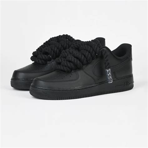 nike air force 1 schwarz weiß schnürsenkel|nike air force 1 schuhe.